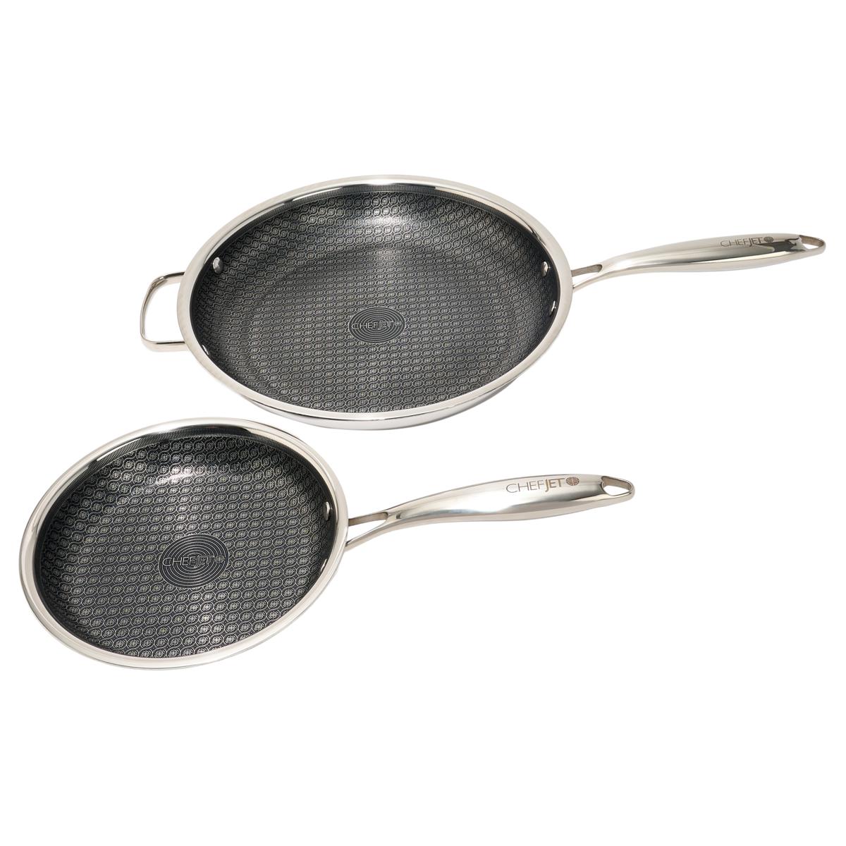 Jet Tila Hybrid Tri-Ply 8" and 12" Nonstick Skillet Set