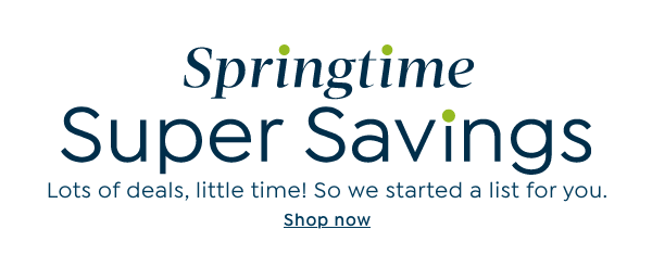 Spring Savings