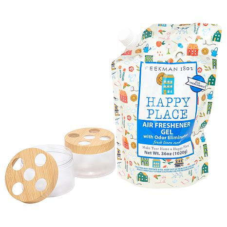 Beekman 1802 Happy Place Air Freshener Odor Eliminator Gel with 2 Jars