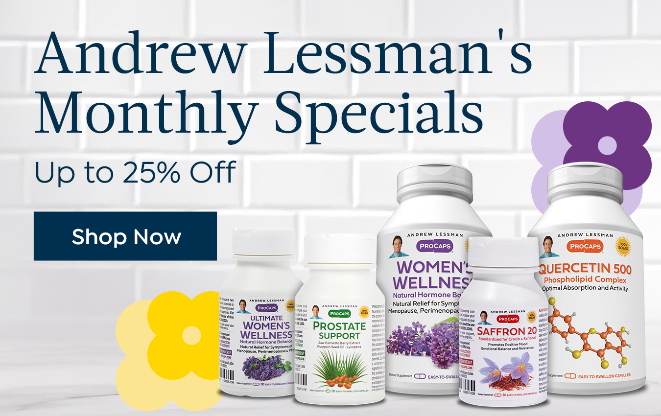 andrew lessman monthly specials up to 25% off