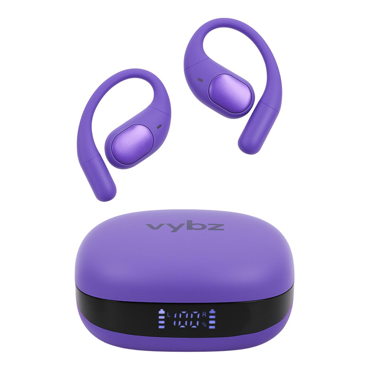 VYBZ Open-Ear Wireless Headphones with Charging Case