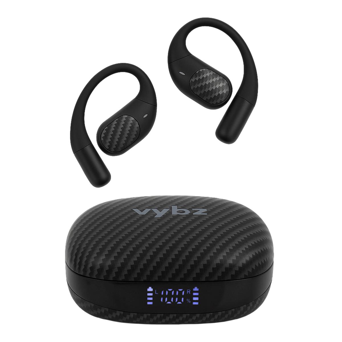 VYBZ Open-Ear Wireless Headphones with Charging Case