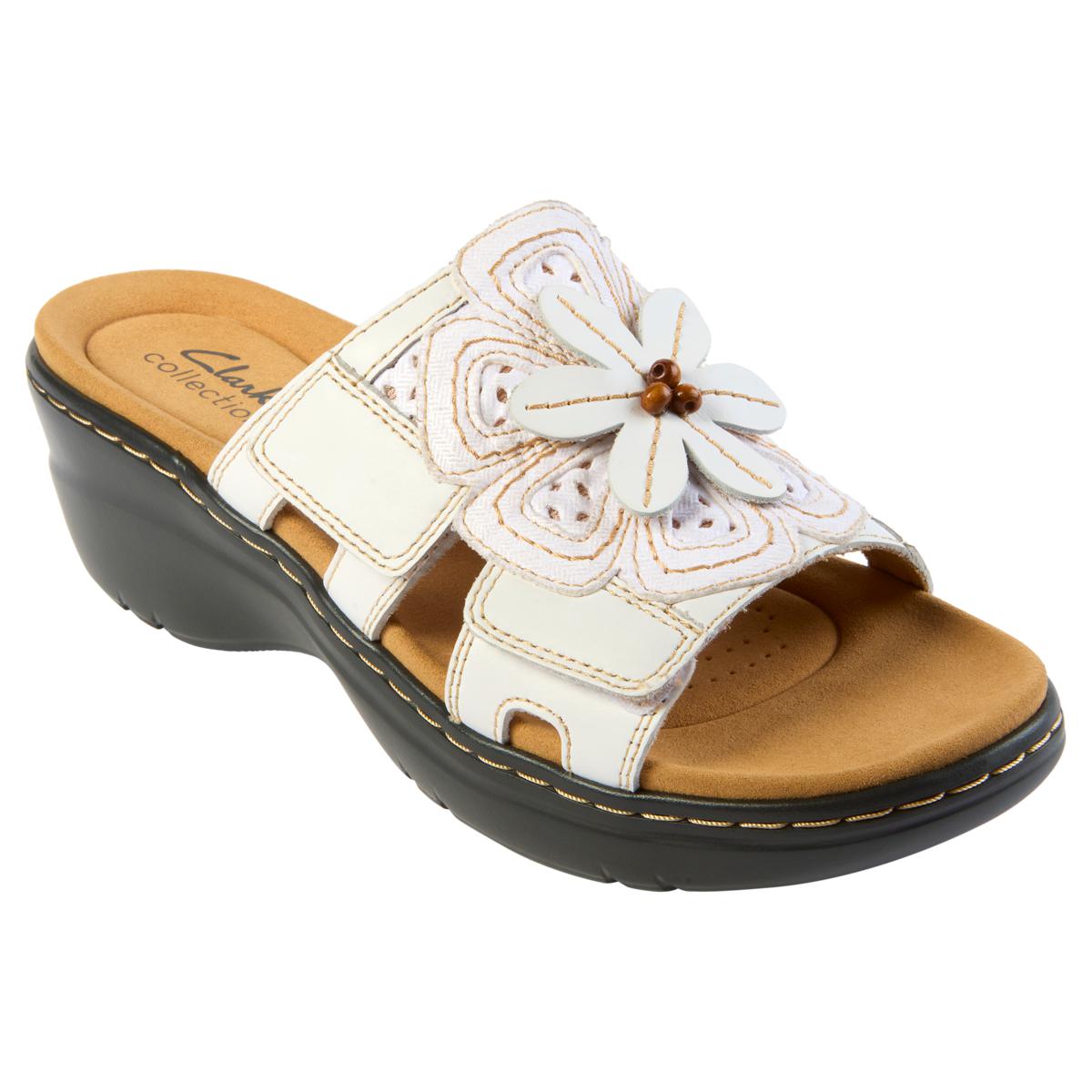 Clarks Collection Merliah Belle Heritage Casual Leather Wedge Sandal