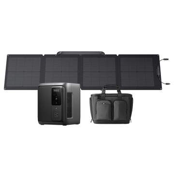 EcoFlow DELTA 3 Air Power Station with 110W Solar Panel & Bag