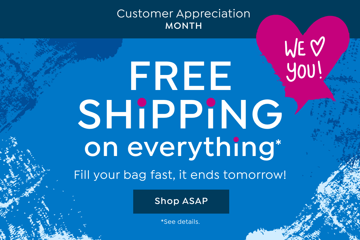 free shipping on everything