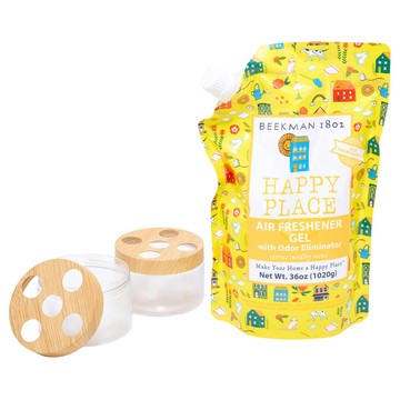 Beekman 1802 Happy Place Air Freshener Odor Eliminator Gel with 2 Jars