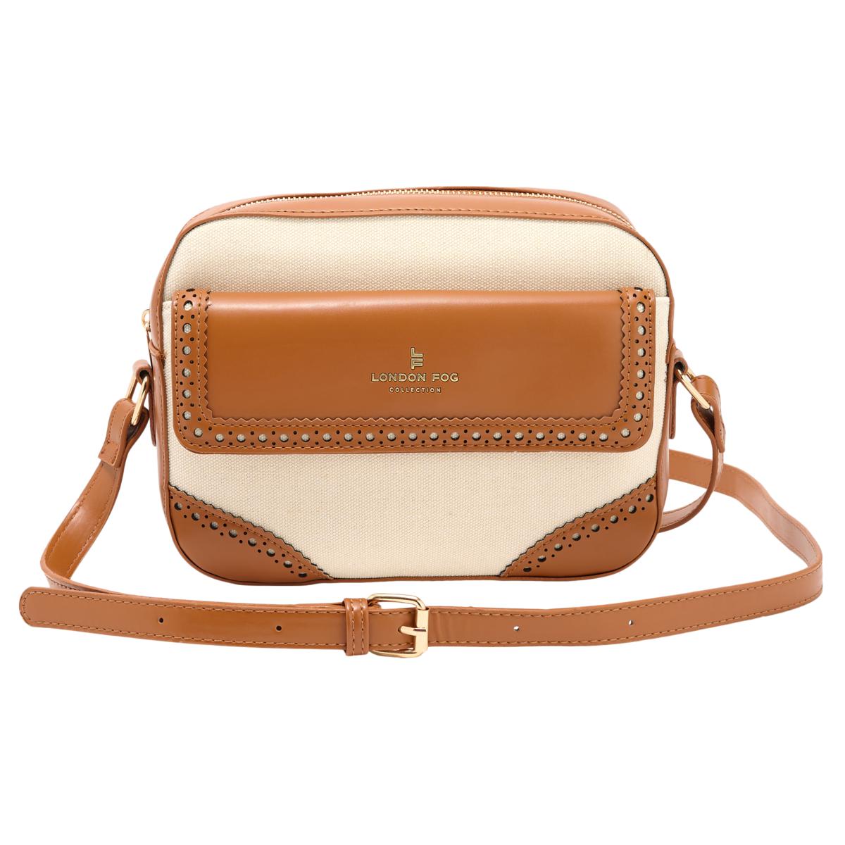 London Fog Canvas Everyday Lightweight Crossbody Bag