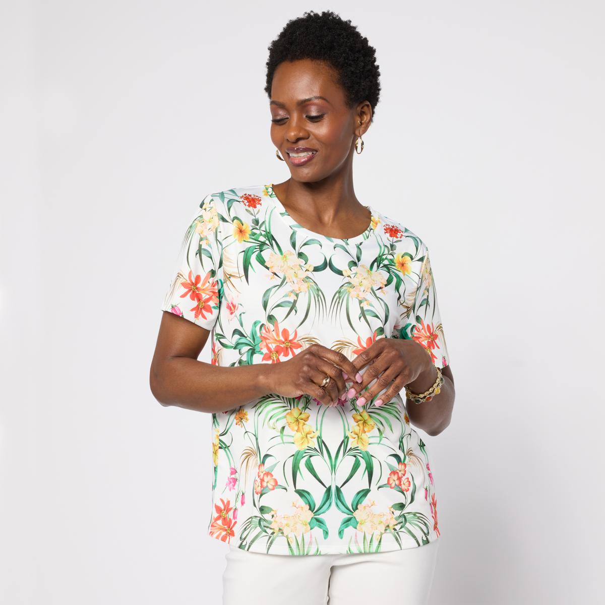 G by Giuliana Printed Knit Tee