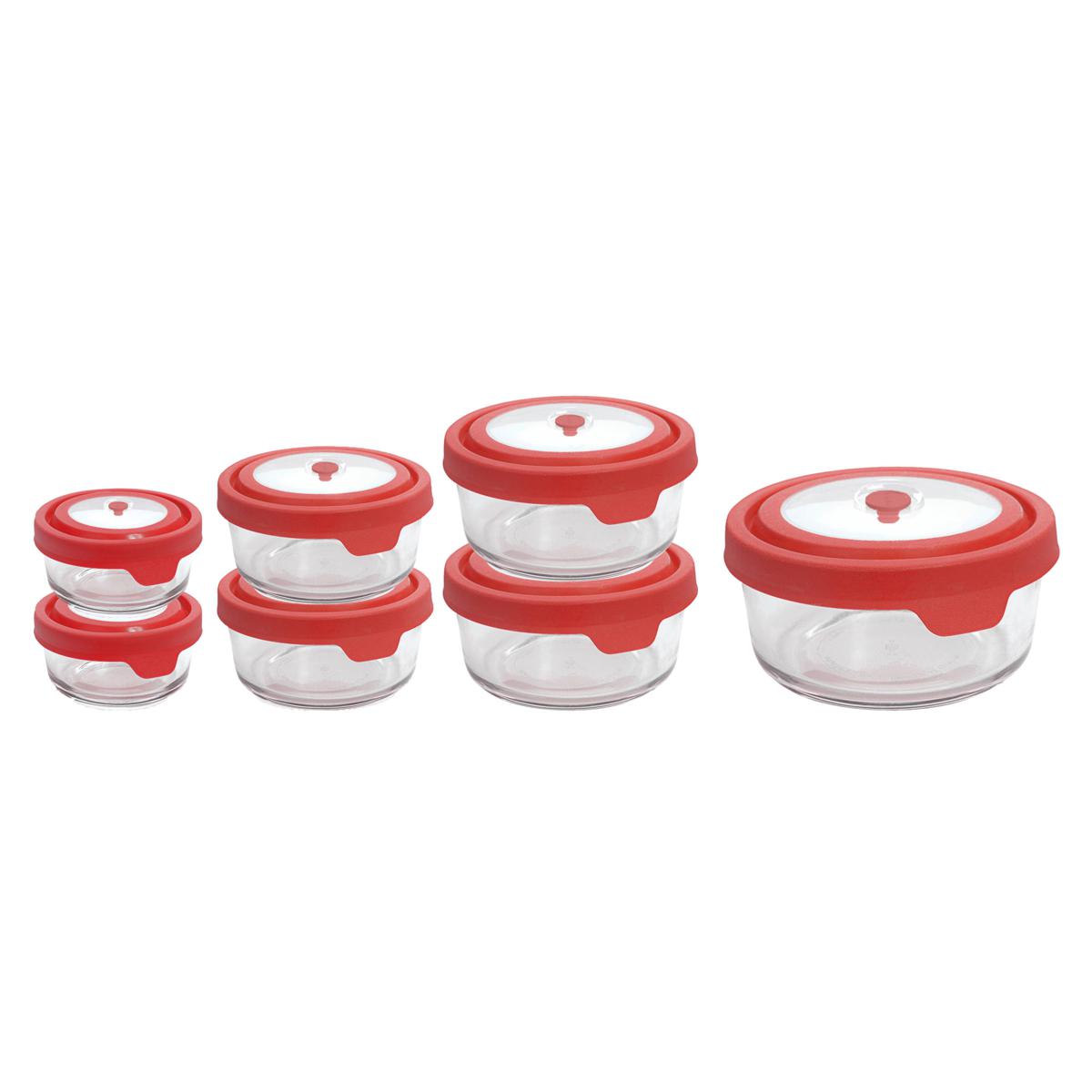 Anchor Hocking 14 Piece Glass Food Storage Bowls with Lids