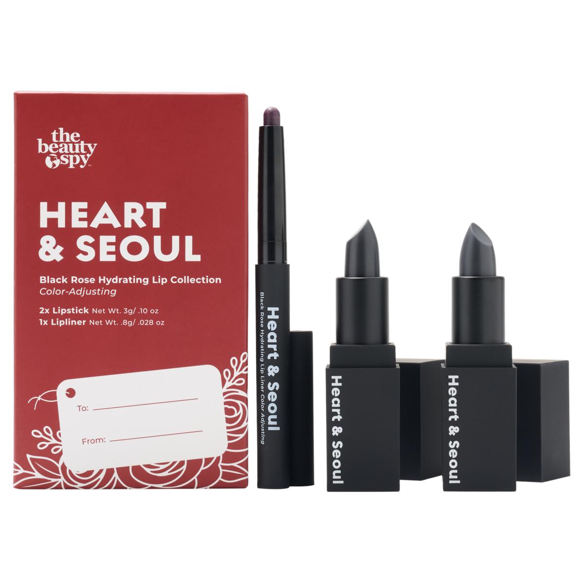 The Beauty Spy Heart & Seoul Black Rose Lip Trio