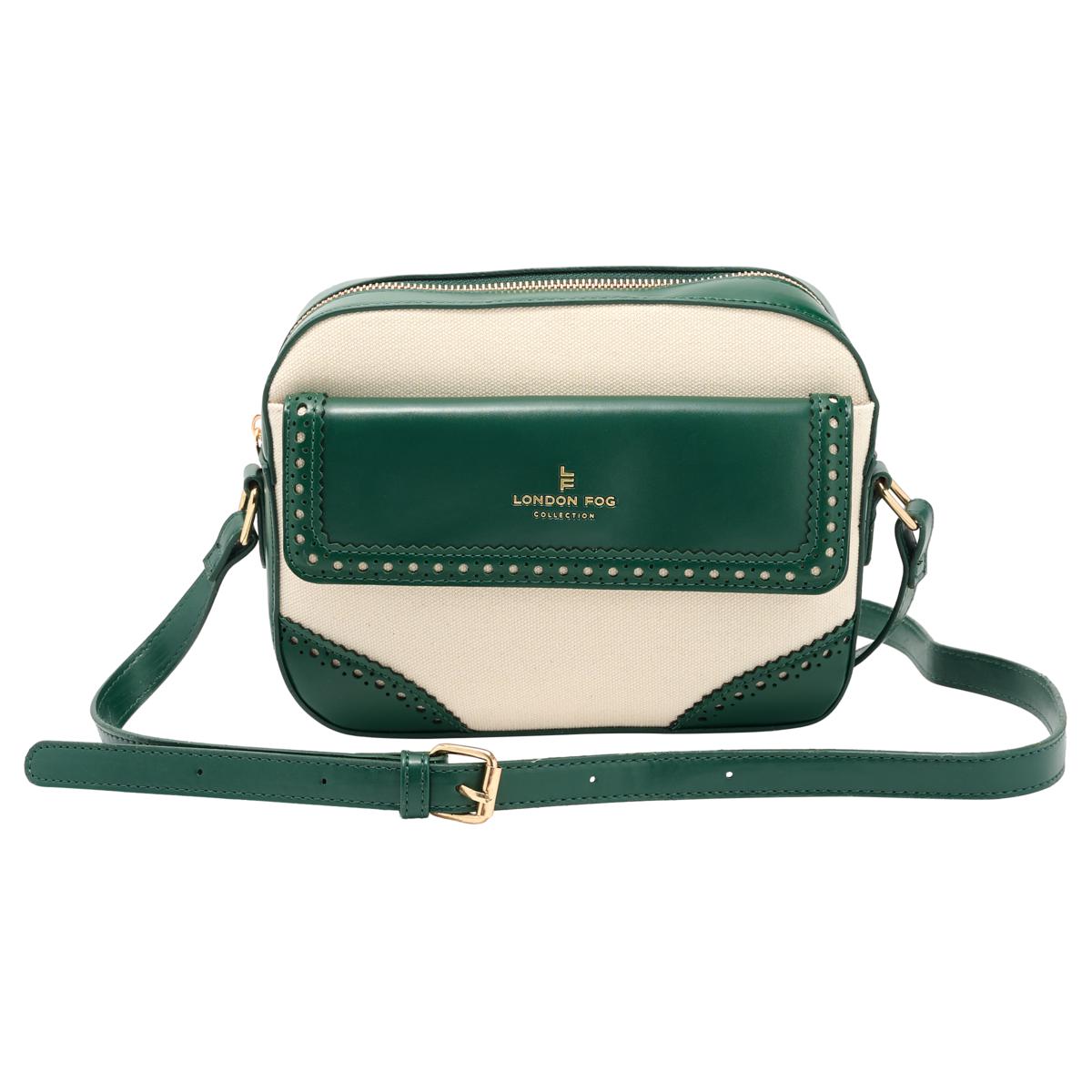 London Fog Canvas Everyday Lightweight Crossbody Bag