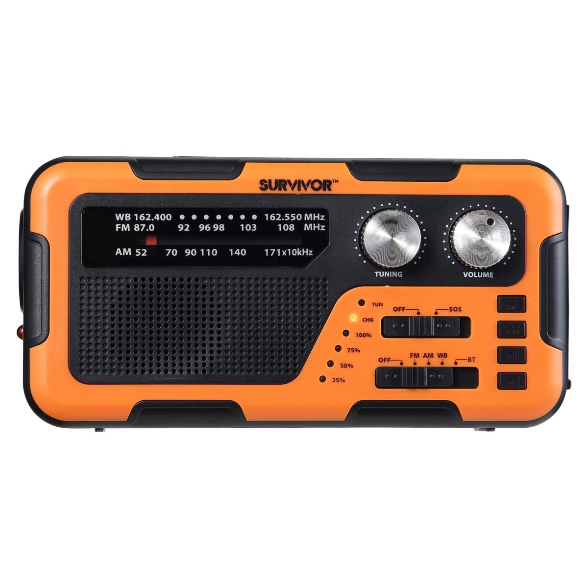 Griffin Survivor Huricast Solar Powered Bluetooth Weather Radio