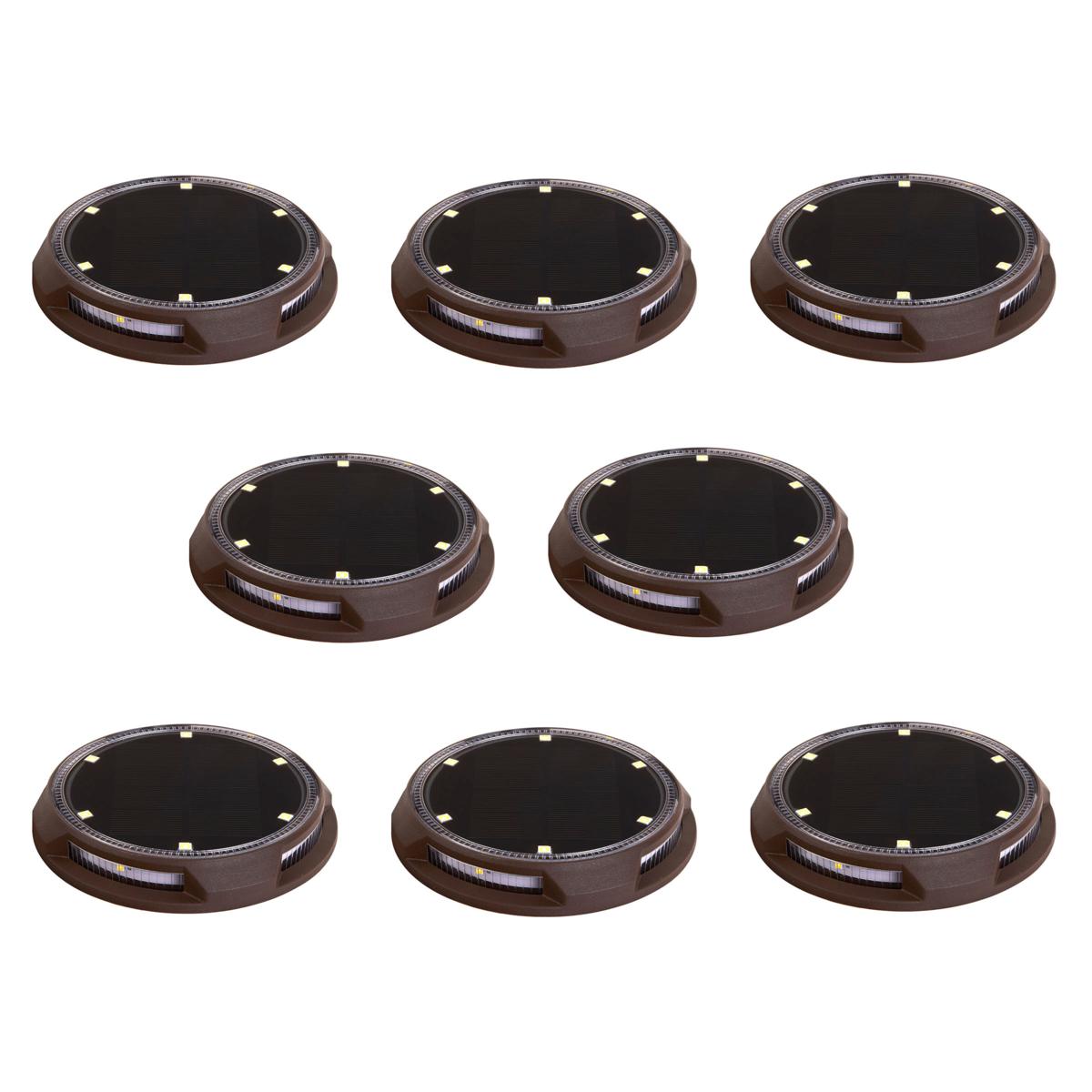 Eveready Solar Multi-Direction Disc Lights - 8-pack