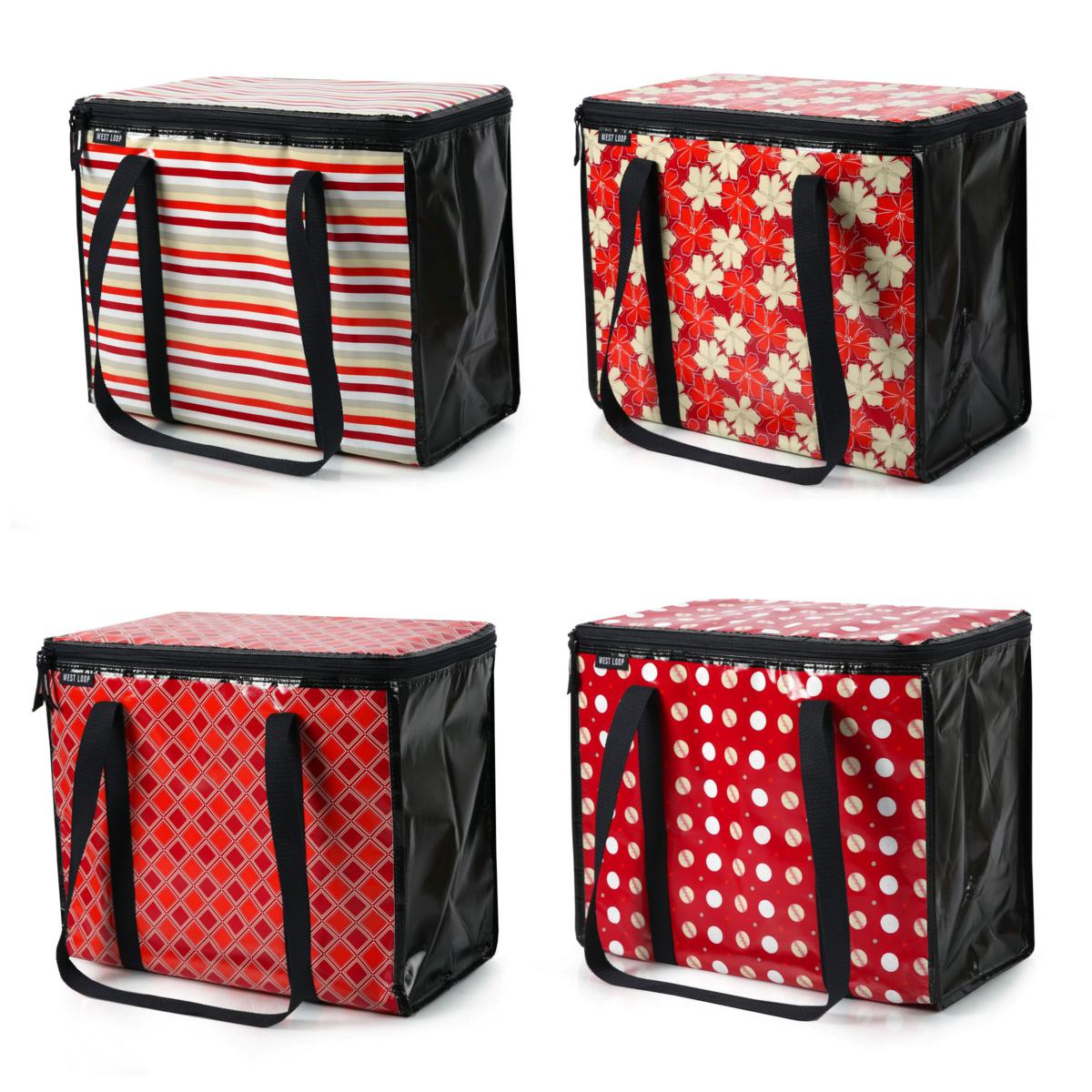 West Loop 4-Pack Insulated Leak-Proof Super Shoppers