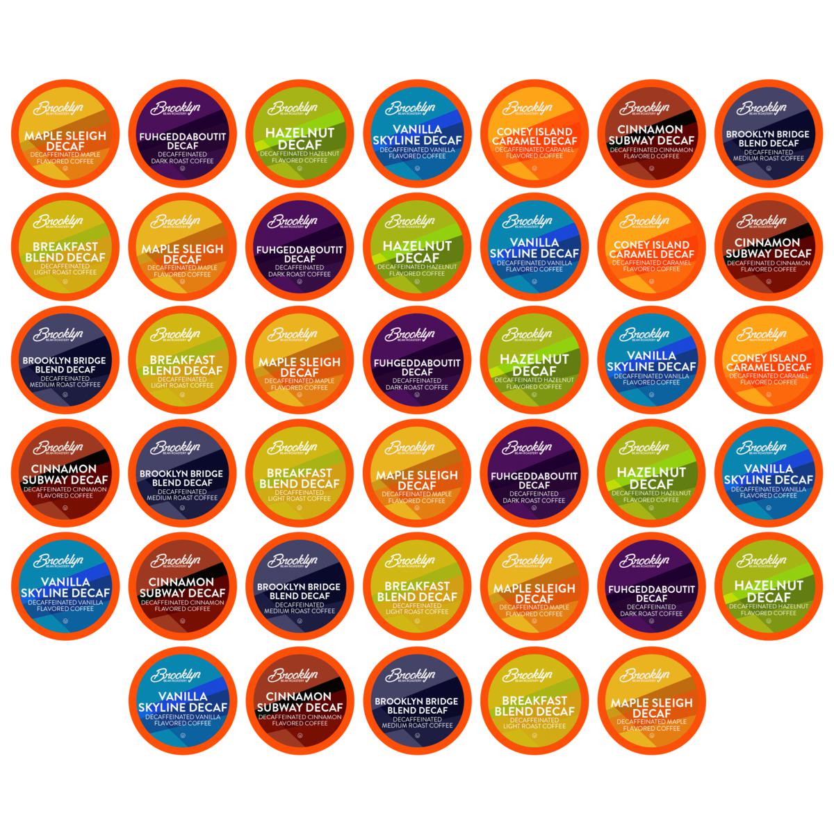 Brooklyn Beans Variety Pack Coffee Pods - Decaf