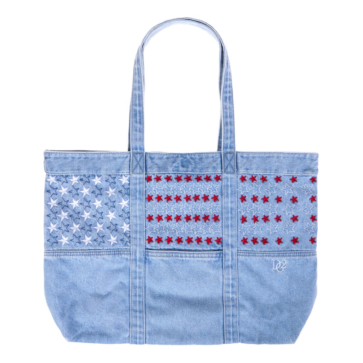 DG2 by Diane Gilman Americana Embroidered Denim Tote Bag