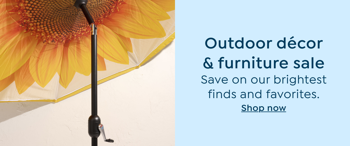 Outdoor decor and furniture sale