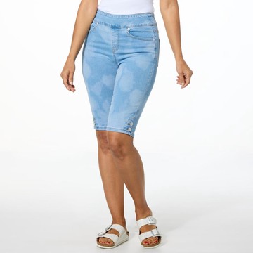 DG2 by Diane Gilman New Classic Stretch Denim Pull-On Bermuda Short