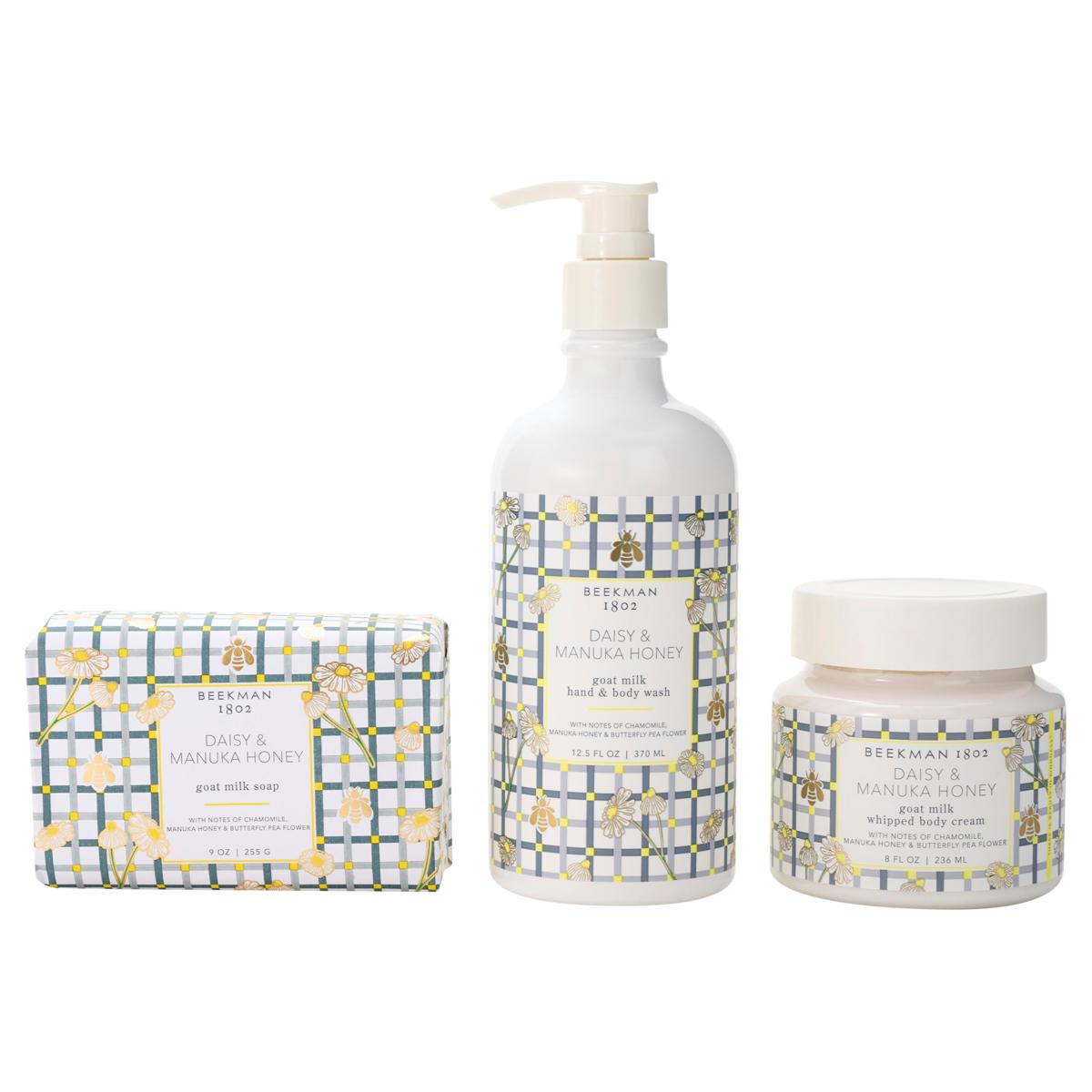 Beekman 1802 3-Piece Daisy & Manuka Honey Body Care Set