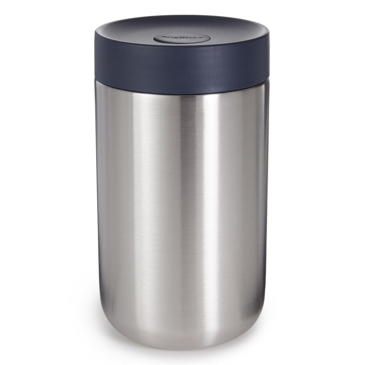 BergHOFF Nommie Stainless Steel 25oz Food Container, Navy and Steel
