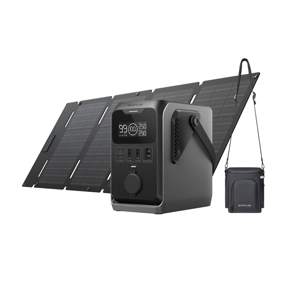 EcoFlow Trail 300 Power Station, 45W Solar Panel & Bag