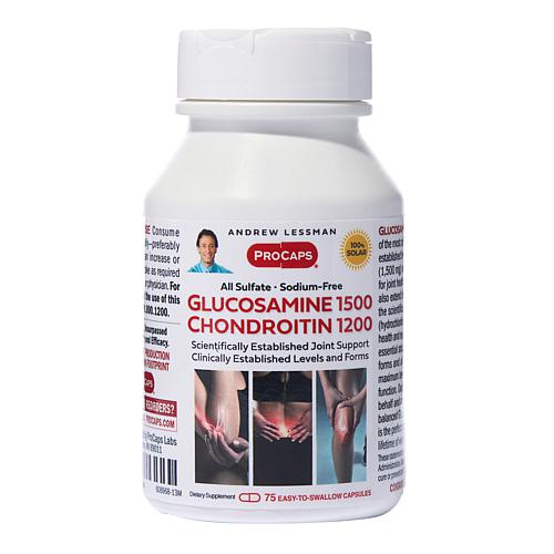Glucosamine and Chondroitin - 75 Capsules