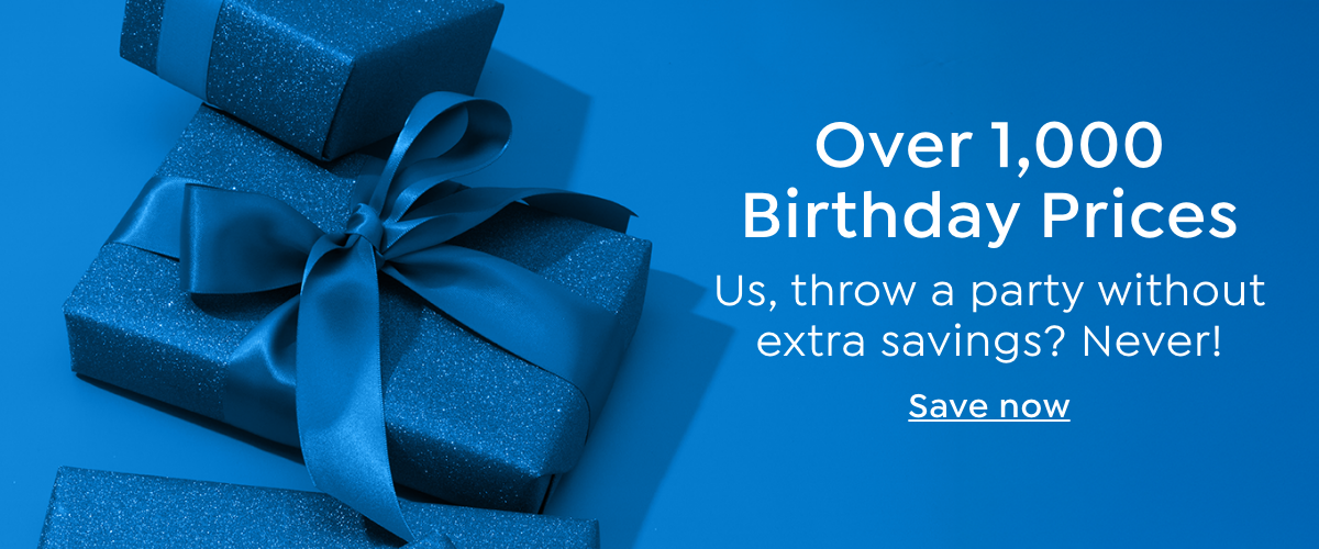 Over 1,000 Birthday Prices