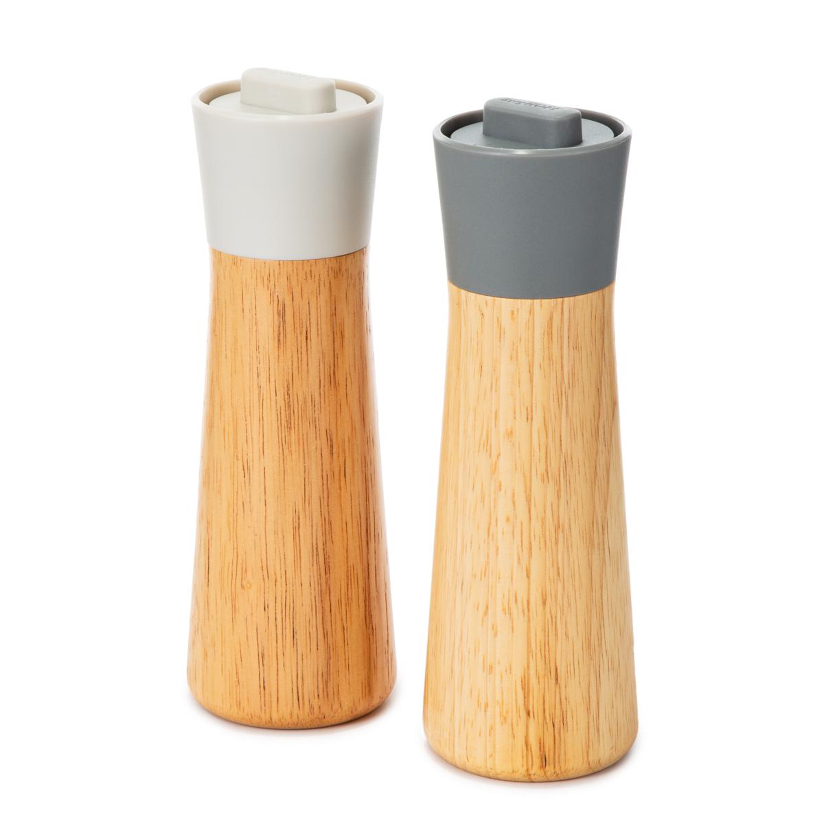 Leo Balance 2-piece Rubberwood Covered Grinder Set 8.25"