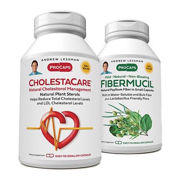 Andrew Lessman CholestaCare and Fibermucil - 1000 Capsules Each
