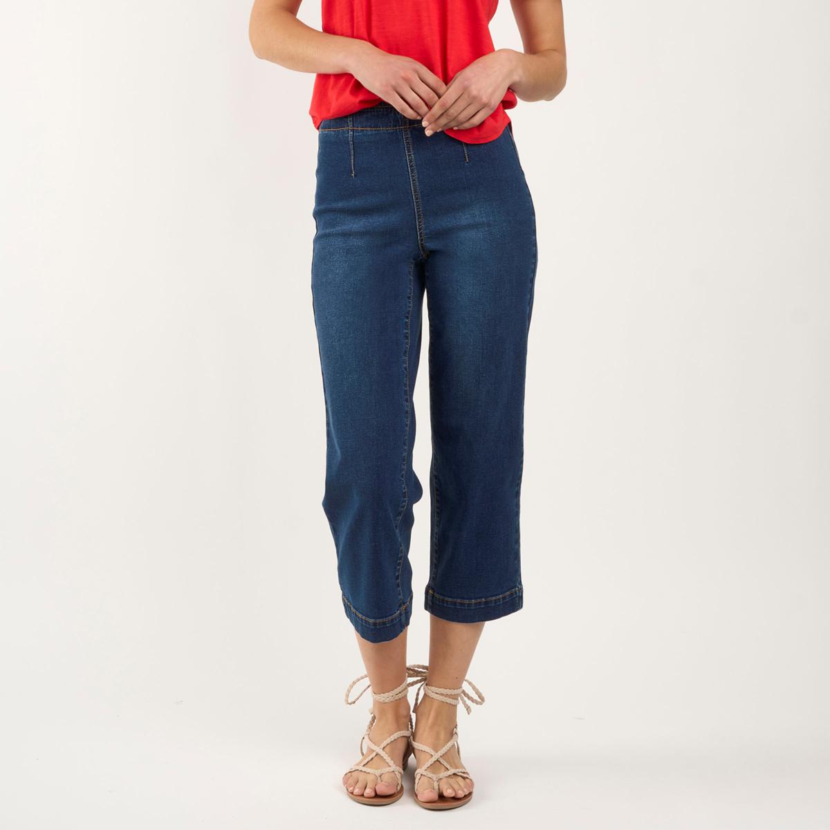 DG2 by Diane Gilman New Classic Stretch Denim Straight Leg Crop Jean
