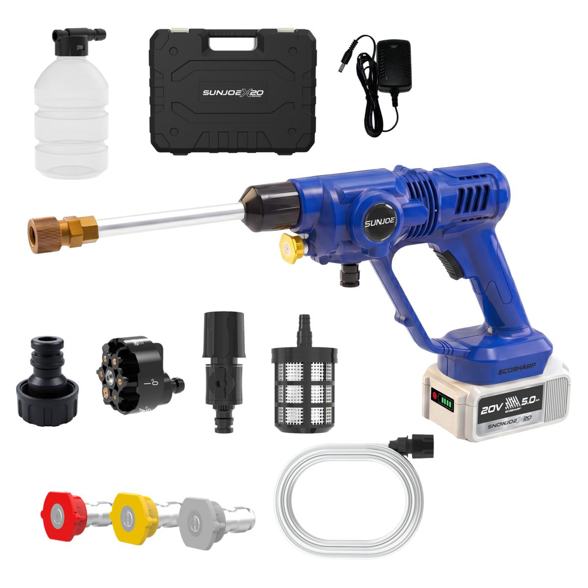 Sun Joe 20V Cordless Pressure Sprayer with Accessories