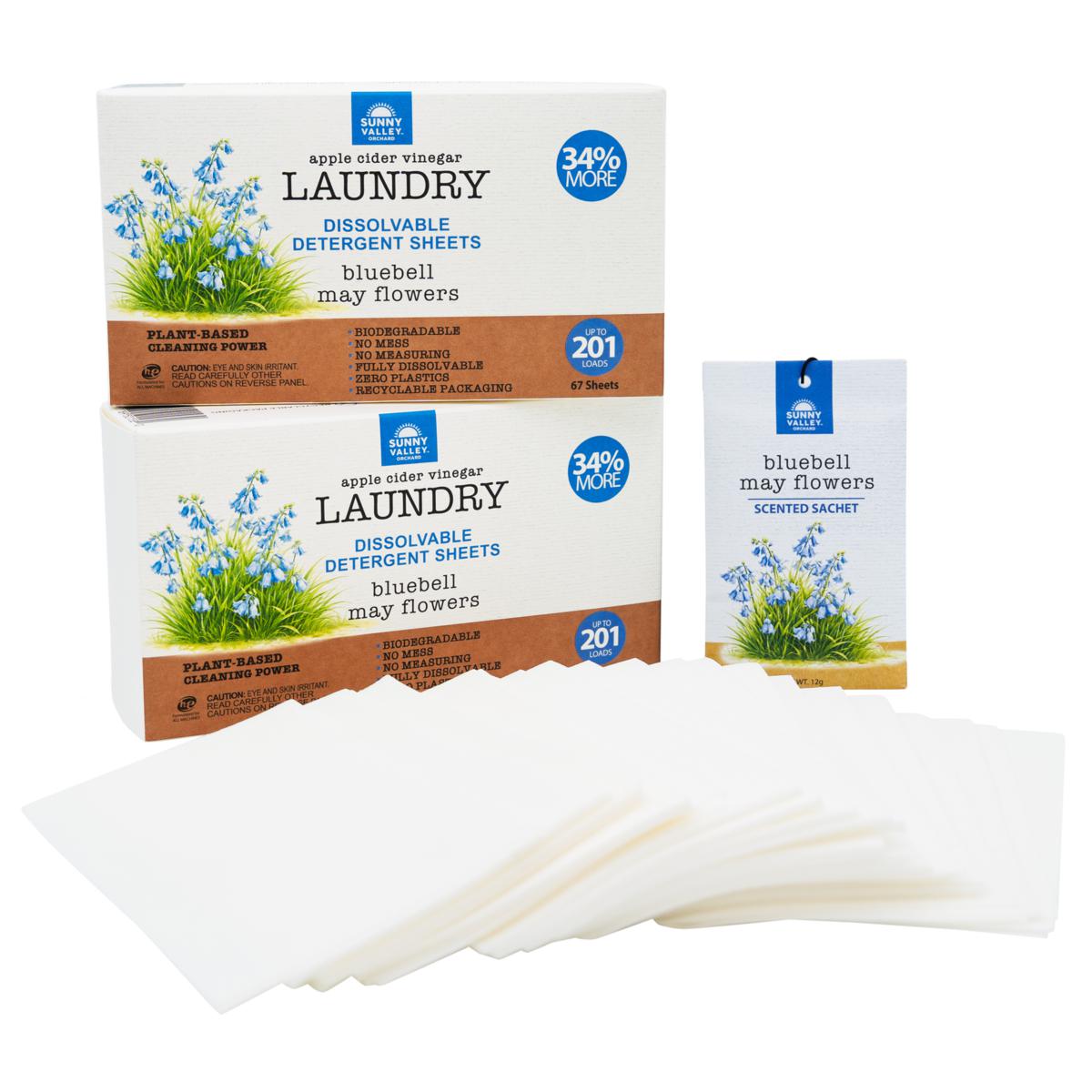 Sunny Valley Orchard 402-Load Laundry Sheets and Fragrance Sachet