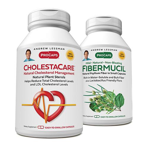 Andrew Lessman CholestaCare and Fibermucil - 1000 Capsules Each