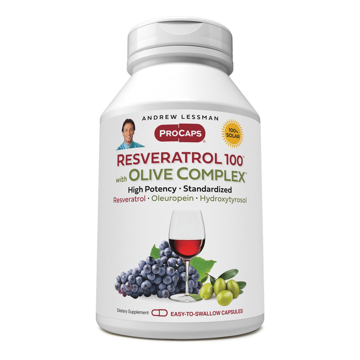 Resveratrol-100 with Olive Complex - 720 Capsules