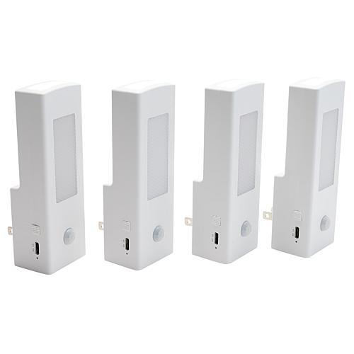 Living Glow 6-in-1 Color-Changing Light with USB Charger 4-pack