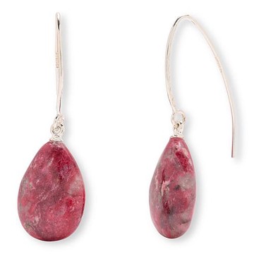 Jay King Thulite Sterling Silver Earrings