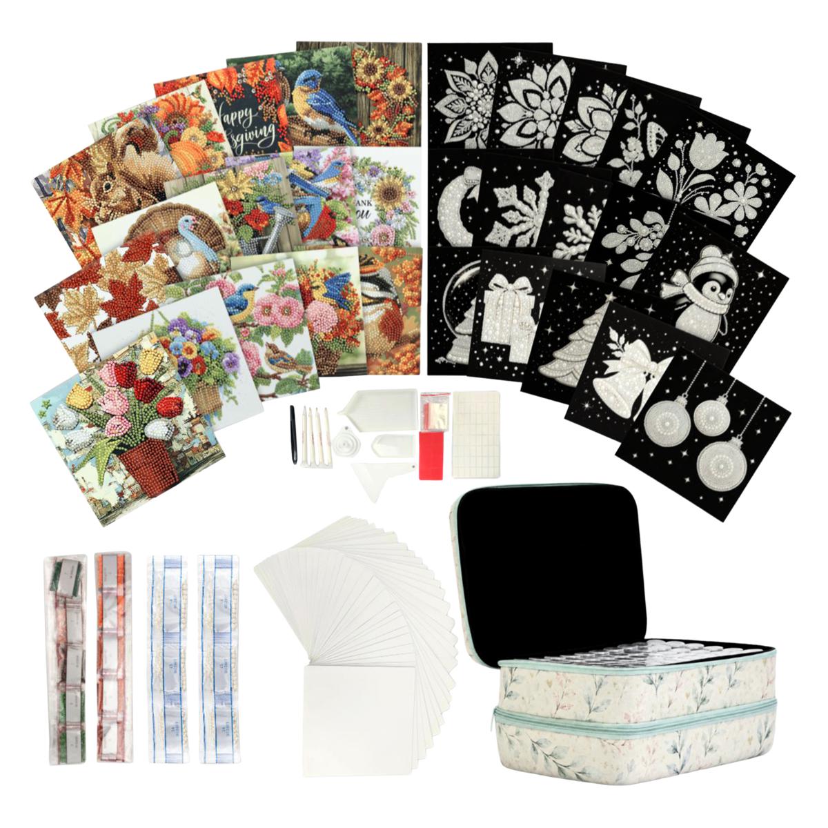Craft Buddy Crystal & Pearl Art Greeting Cards