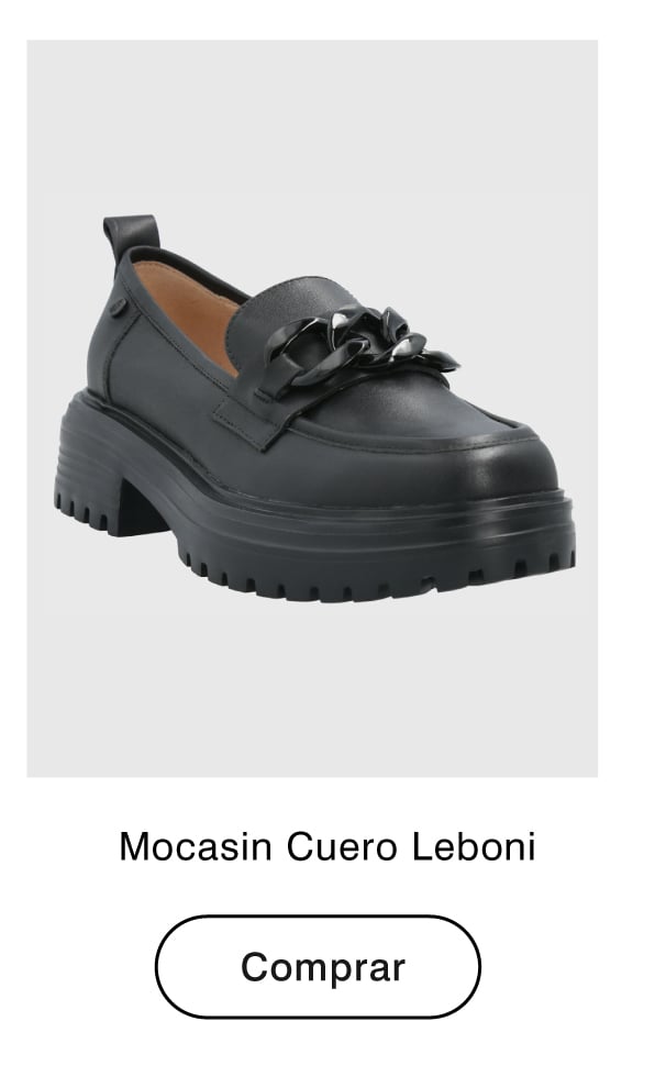 mocasín cuero leboni