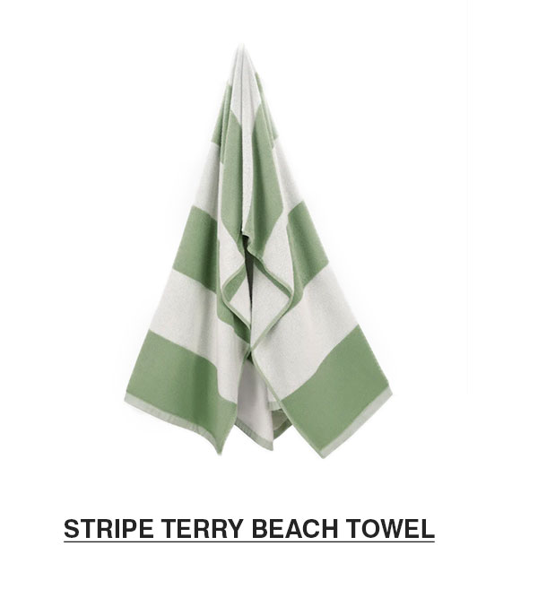 Stripe Terry Beach Towel