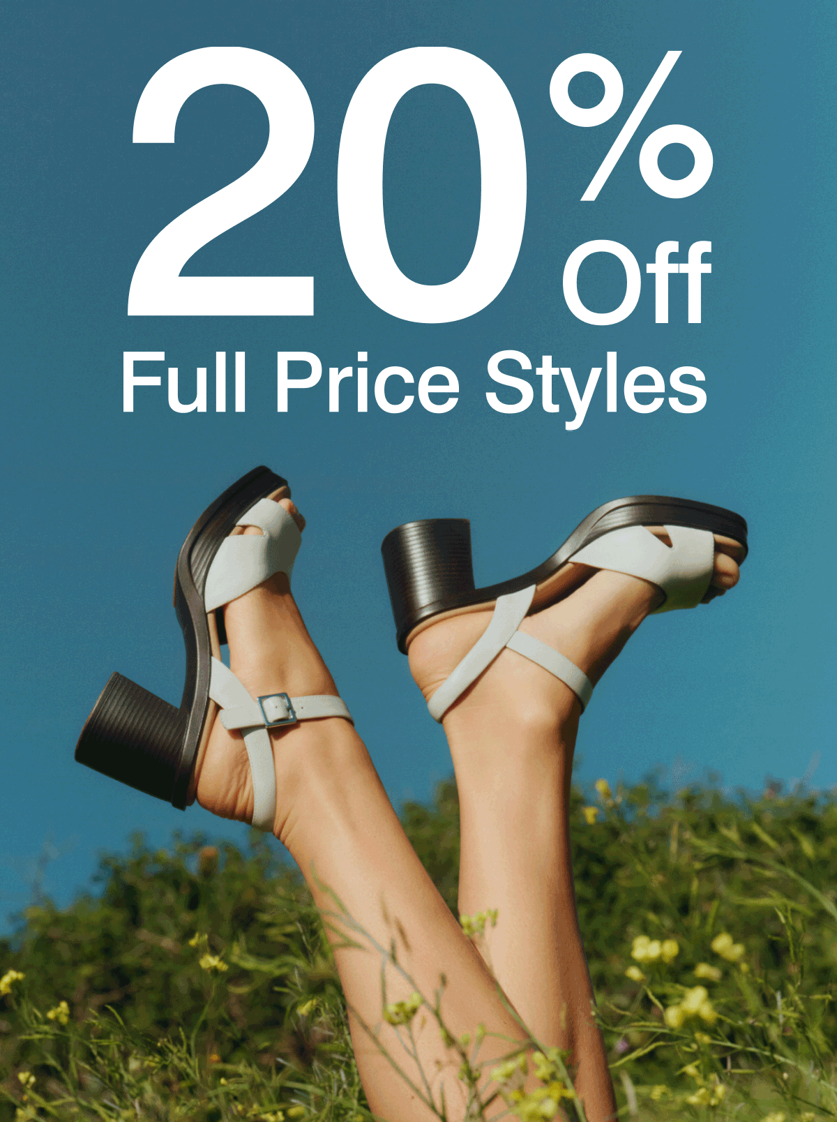20% off full price styles
