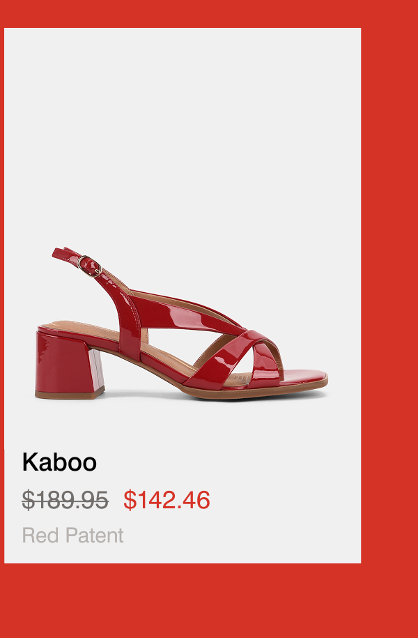 kaboo red patent