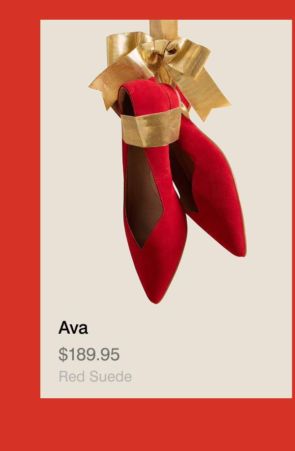 ava red suede