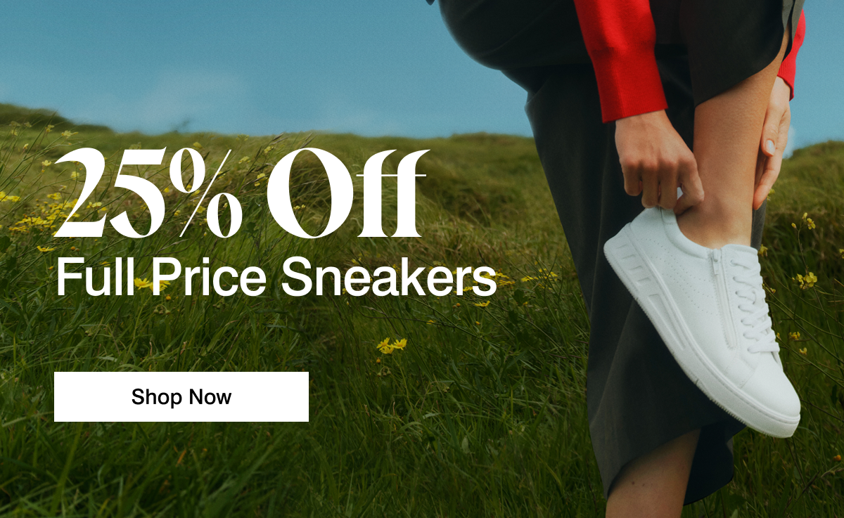 25% off sneakers
