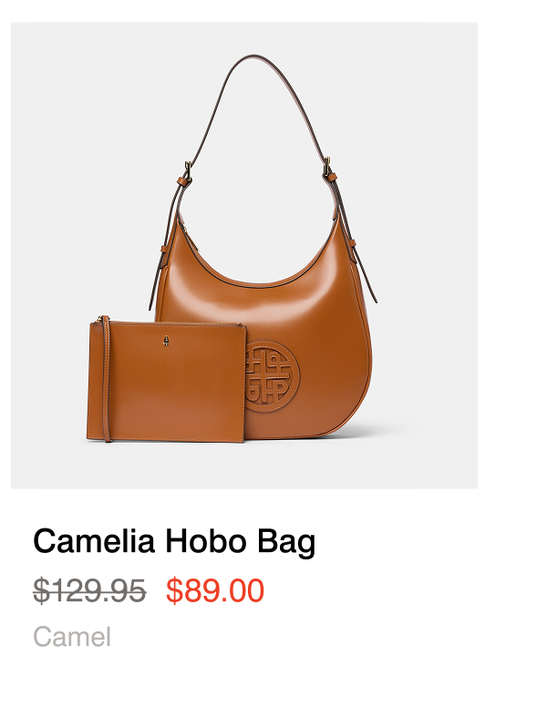 camelia hobo bag camel