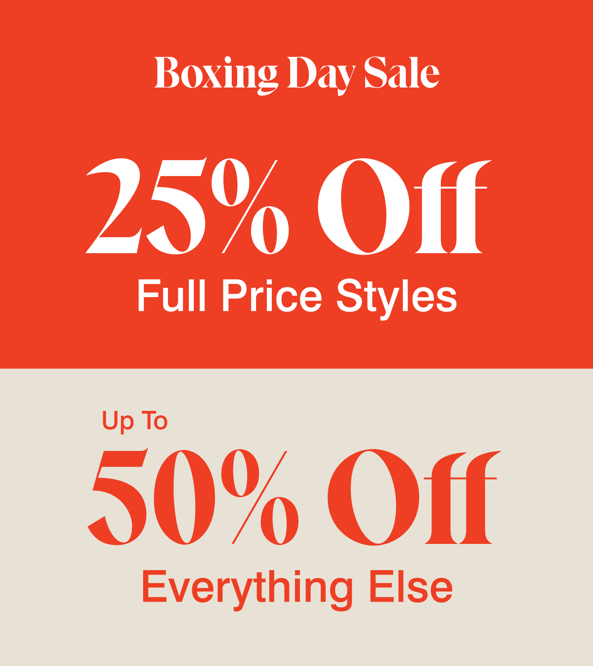 boxing day sale