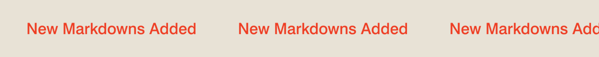 new markldowns added