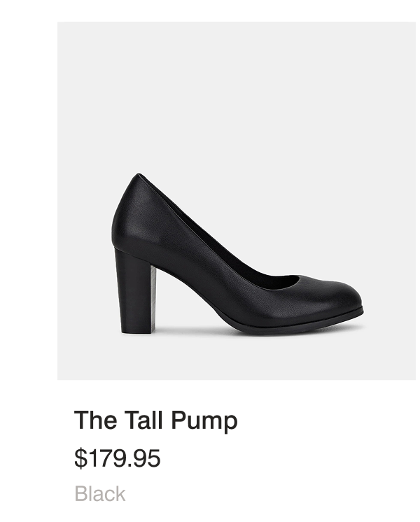 the tall pump black