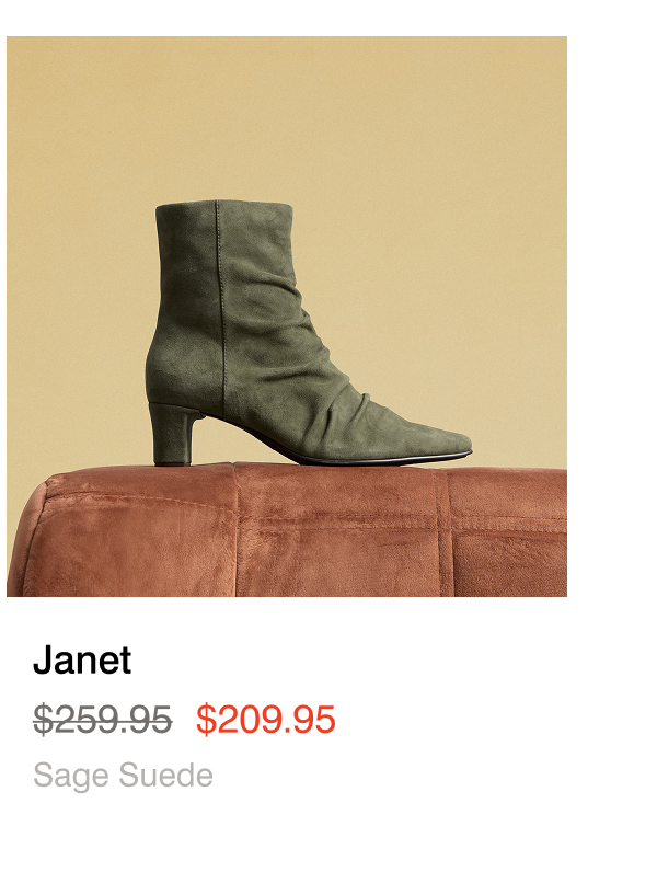 janet sage suede