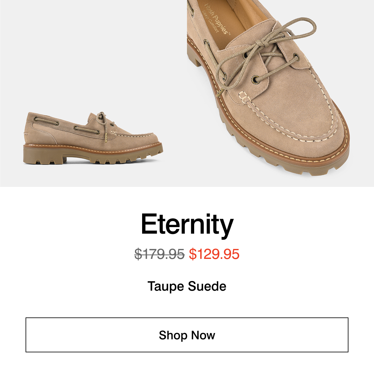 eternity taupe suede