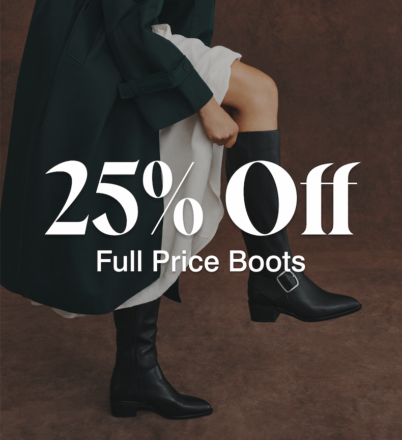 25% off full price boots